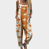Comfortable Printed Denim Overalls - Style 1