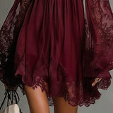 Nea - Off-Shoulder Lace Mini Dress