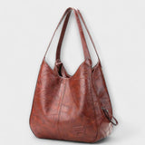 Lora - Retro Leather Pouch Bag
