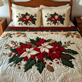Chrismas 3-Piece Quilted Bedding Set