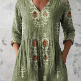 Blair | Long Blouse with Statement Print