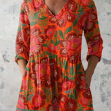 Kaia | Long Blouse with Statement Print