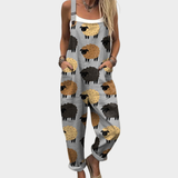 Comfortable Printed Jumpsuit - Style 17