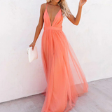 Elli | Coral Maxi Dress