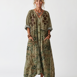 Aino - Button-Up Oversized Dress with Pockets