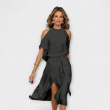 Madonna - Elegant Dress with Modern Strap Design