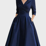 Tereza | Elegant Long-Sleeve Midi Dress