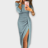 Lena - Elegant Cold-Shoulder Dress