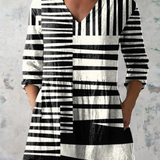 Quinn | Long Blouse with Statement Print