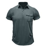Camisa de algodão com bolsos