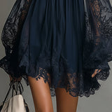 Nea - Off-Shoulder Lace Mini Dress