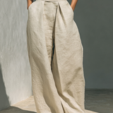 Venancia | Minimalist Top and Wide Trousers Set