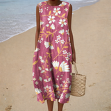 Sleeveless Comfort Summer Dress - Style 11