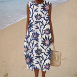 Sleeveless Comfort Summer Dress - Style 24