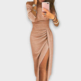 Lena - Elegant Cold-Shoulder Dress