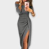 Lena - Elegant Cold-Shoulder Dress