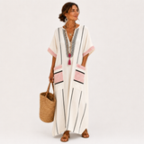 Kaftan Adara Off-White Striped