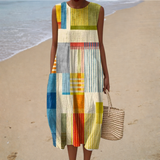 Sleeveless Comfort Summer Dress - Style 31