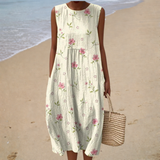 Sleeveless Comfort Summer Dress - Style 30