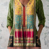 Nyla | Long Blouse with Statement Print