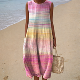 Sleeveless Comfort Summer Dress - Style 13