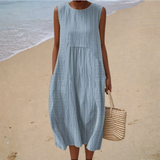 Sleeveless Comfort Summer Dress - Style 17