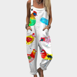 Comfortable Printed Jumpsuit - Style 25