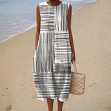 Sleeveless Comfort Summer Dress - Style 6