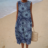 Sleeveless Comfort Summer Dress - Style 22
