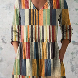 Avery | Long Blouse with Statement Print