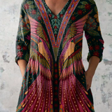 Mila | Long Blouse with Statement Print