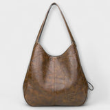 Lora - Retro Leather Pouch Bag