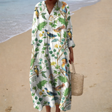 Flattering Print Summer Dress - Style 10