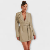 Thays | Blazer-Style V-Neck Dress