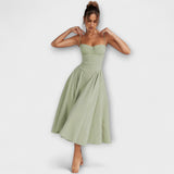 Rosalie - Elegant Sleeveless Corset Dress