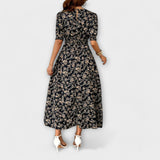 Amelia - Round Neck Floral Dress