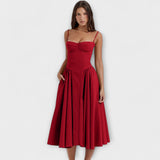 Rosalie - Elegant Sleeveless Corset Dress