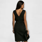 Desi - Dress with V-Neck and Slit