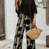 Valeriana | Asymmetric Top and Boho Trousers