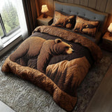 Forest Animals 3-Piece Quilted Bedding Set