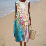Sleeveless Comfort Summer Dress - Style 4
