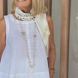 Trinidad | White Shirt and Wide Trousers Set