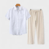 Jesper - Short-Sleeve Linen Set
