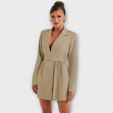 Thays | Blazer-Style V-Neck Dress