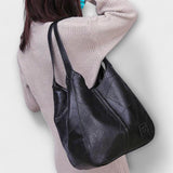 Lora - Retro Leather Pouch Bag
