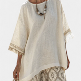 Magdalēna – Elegant Top and Comfortable Everyday Trousers