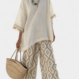 Magdalēna – Elegant Top and Comfortable Everyday Trousers