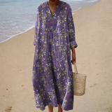 Flattering Print Summer Dress - Style 2