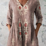 Blair | Long Blouse with Statement Print