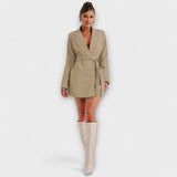 Thays | Blazer-Style V-Neck Dress